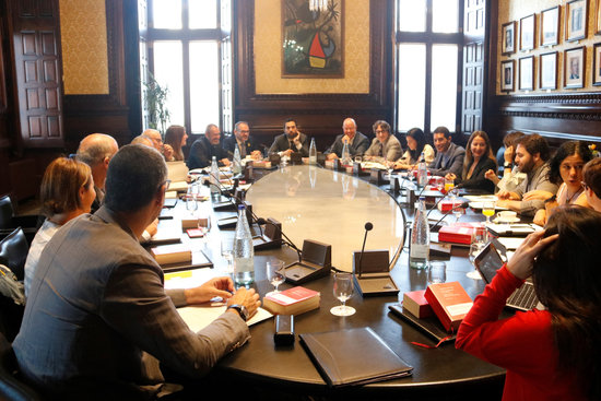 The Catalan parliament's spokespeople’s committee on September 17, 2019 (by Marina Llibre)
